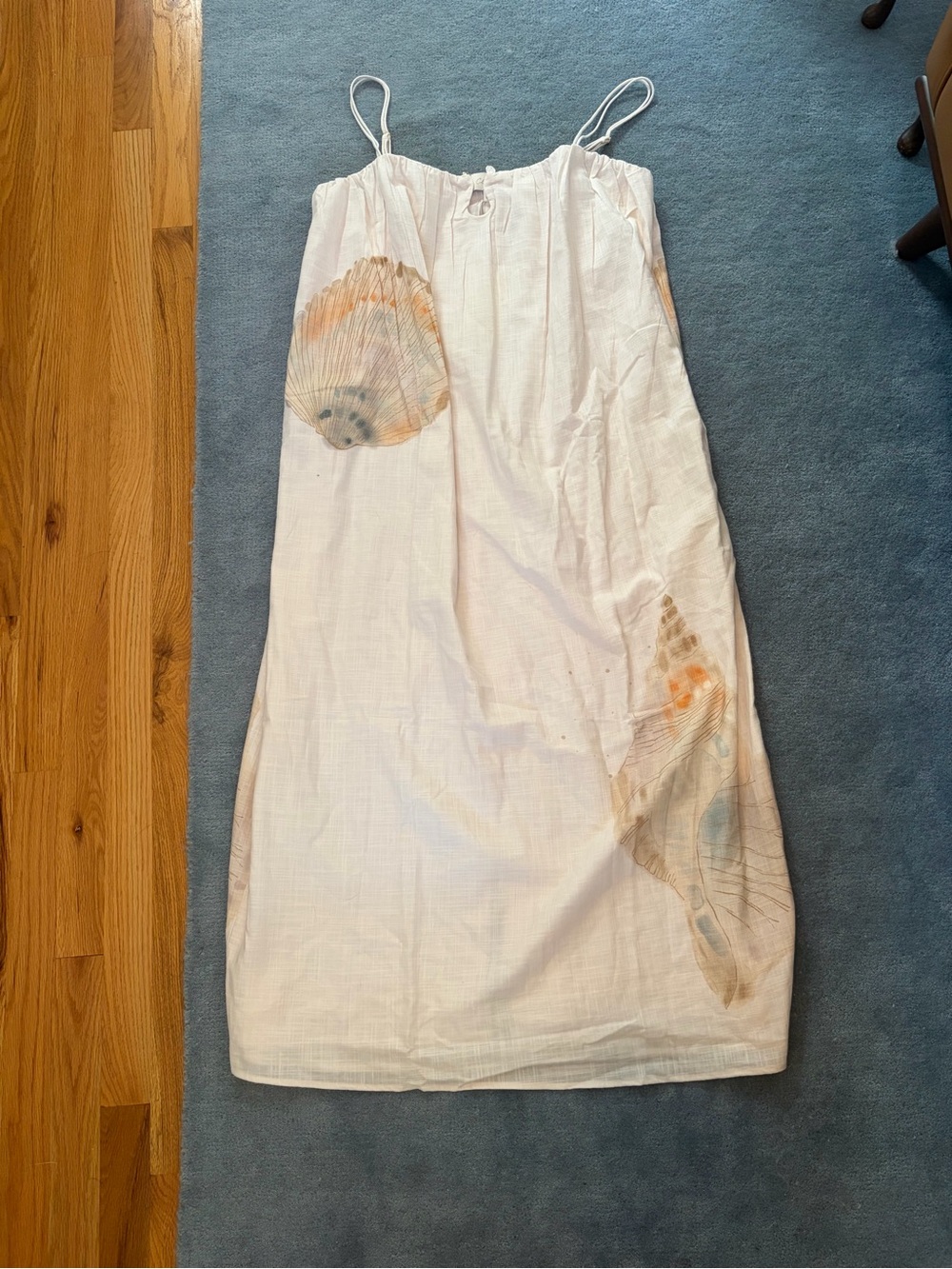 NWT Cleobella 100% organic cotton shell cover-up maxi dress, size M/L